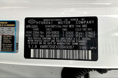 2025 Hyundai Palisade Calligraphy Night Edition AWD