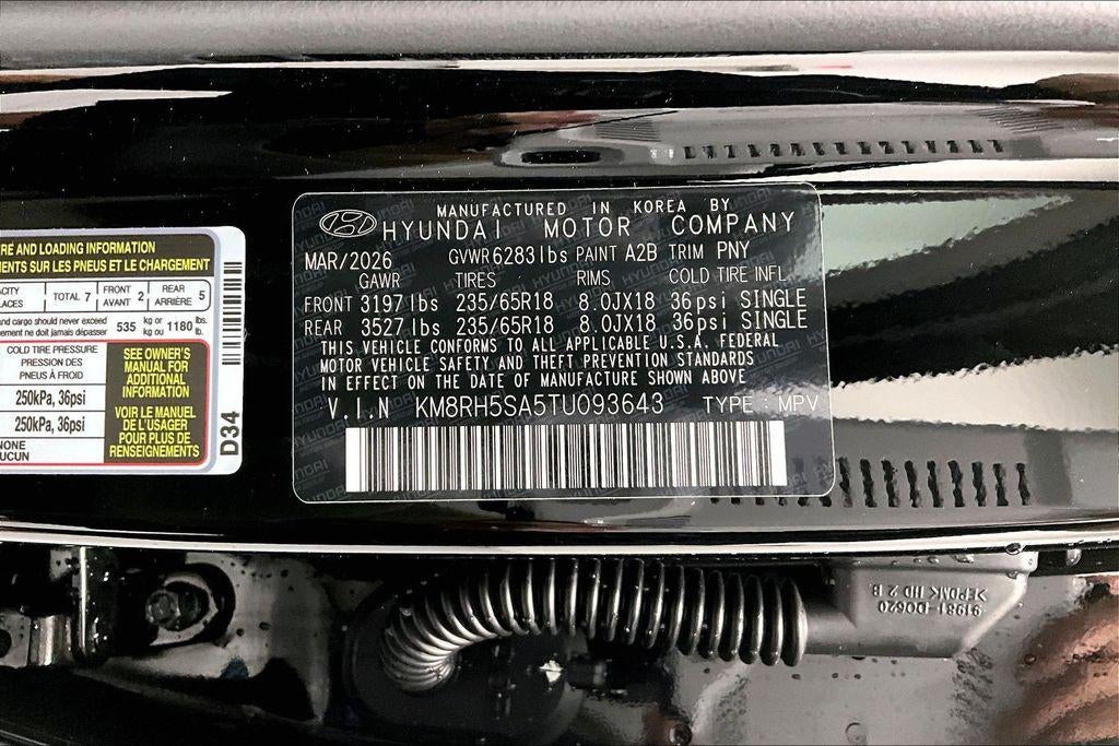 2026 Hyundai Palisade Hybrid Blue SEL Premium 7P