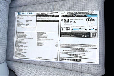 2026 Hyundai Palisade Hybrid Blue SEL Premium 7P