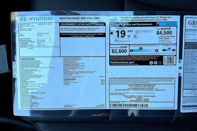 2026 Hyundai Palisade XRT Pro