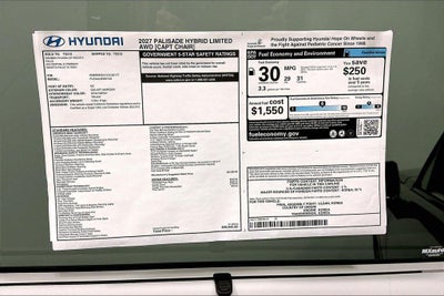 2027 Hyundai Palisade Hybrid Limited 7P