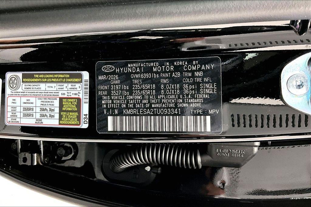 2026 Hyundai Palisade Hybrid SEL 7P