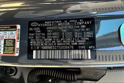 2026 Hyundai Palisade Calligraphy AWD