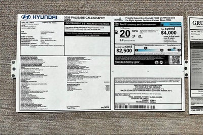2026 Hyundai Palisade Calligraphy AWD