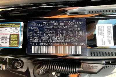 2026 Hyundai Palisade Hybrid Calligraphy