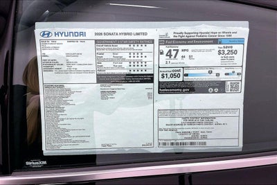 2026 Hyundai Sonata Hybrid Limited
