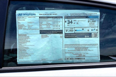 2026 Hyundai Elantra SEL Sport