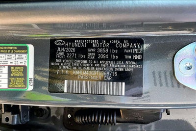 2026 Hyundai Elantra SEL Sport Plus