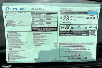 2025 Hyundai Elantra N Sedan