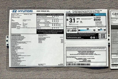 2026 Hyundai Venue SEL