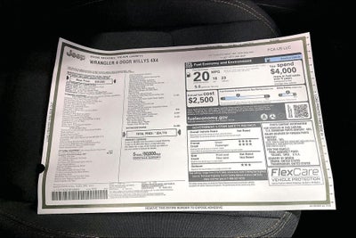 2026 Jeep Wrangler WRANGLER 4-DOOR WILLYS