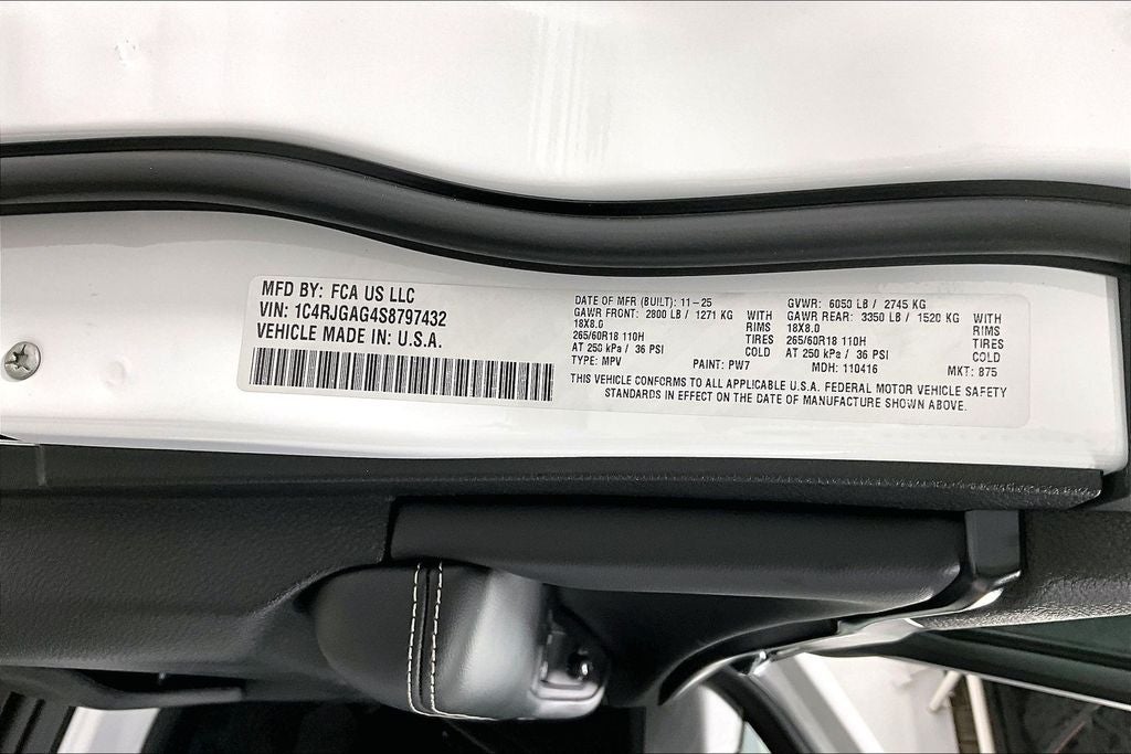 2025 Jeep Grand Cherokee GRAND CHEROKEE ALTITUDE X 4X2