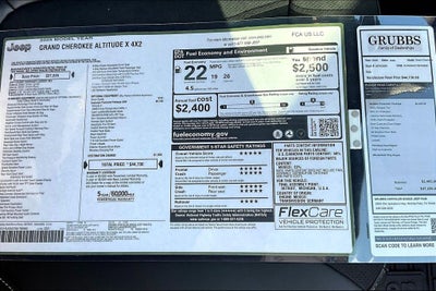 2025 Jeep Grand Cherokee GRAND CHEROKEE ALTITUDE X 4X2