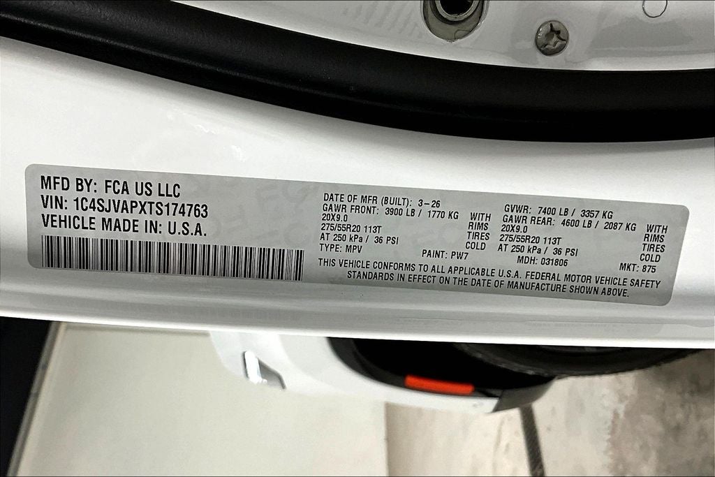 2026 Jeep Grand Wagoneer GRAND WAGONEER UPLAND 4X4