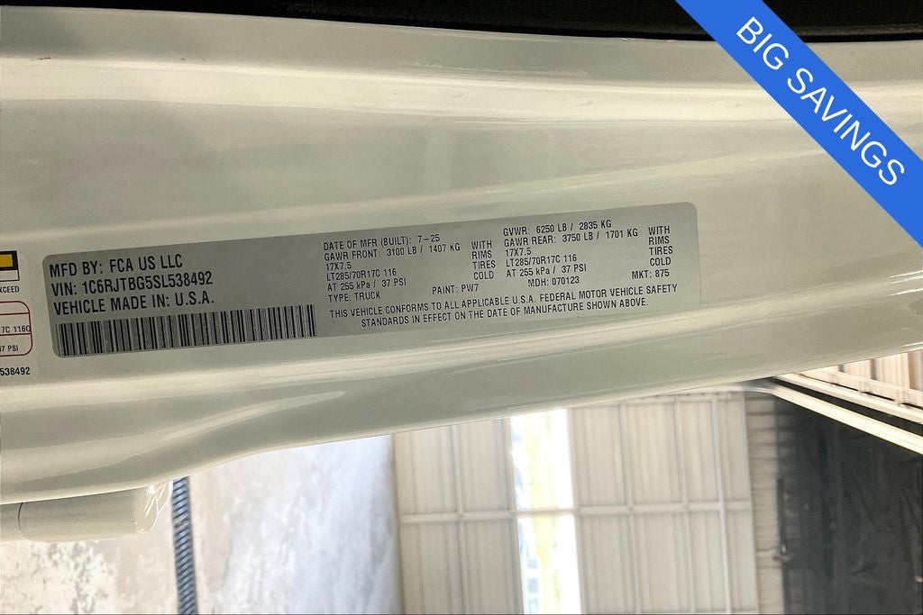 2025 Jeep Gladiator GLADIATOR RUBICON X 4X4