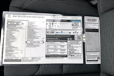 2026 RAM Ram 1500 RAM 1500 LONE STAR CREW CAB 4X2 5'7' BOX