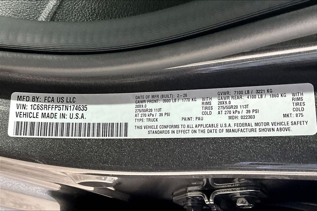 2026 RAM Ram 1500 RAM 1500 LONE STAR CREW CAB 4X4 5'7' BOX