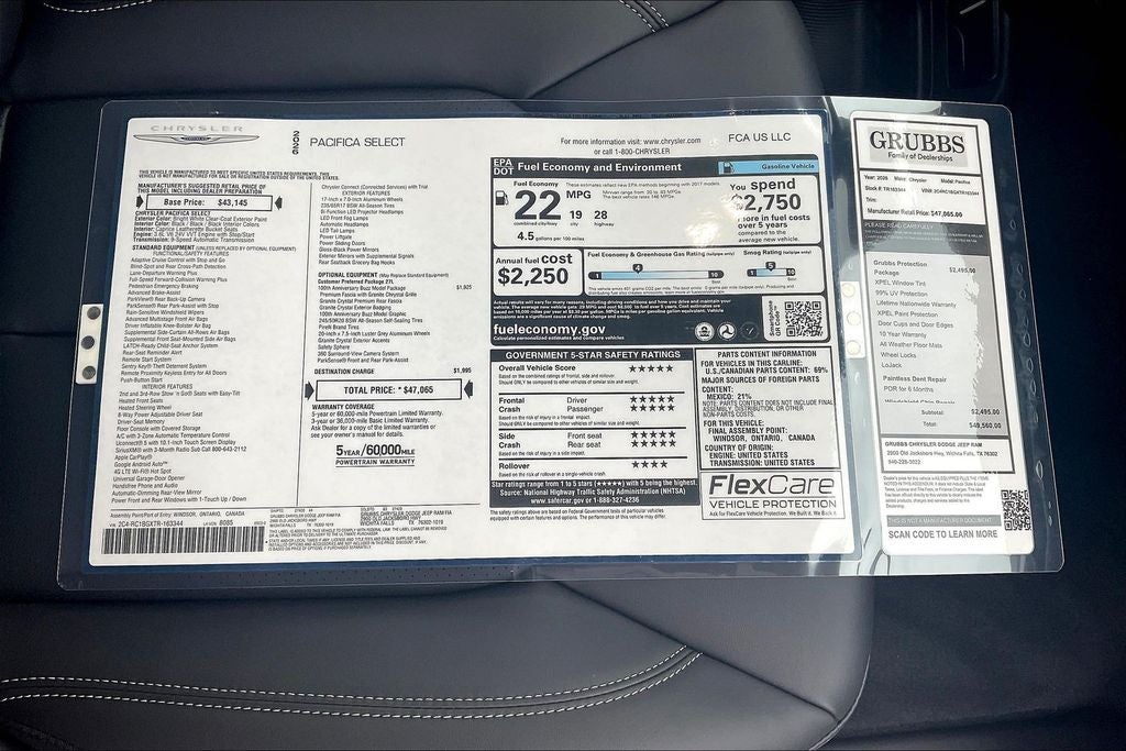 2026 Chrysler Pacifica PACIFICA SELECT