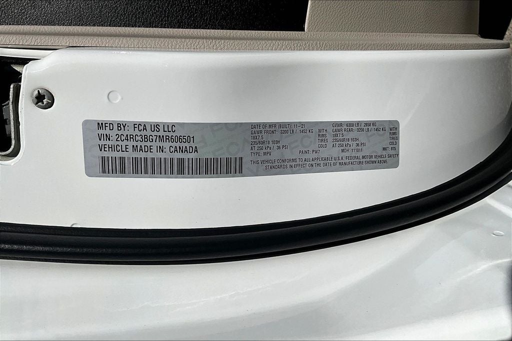 2021 Chrysler Pacifica Touring L AWD