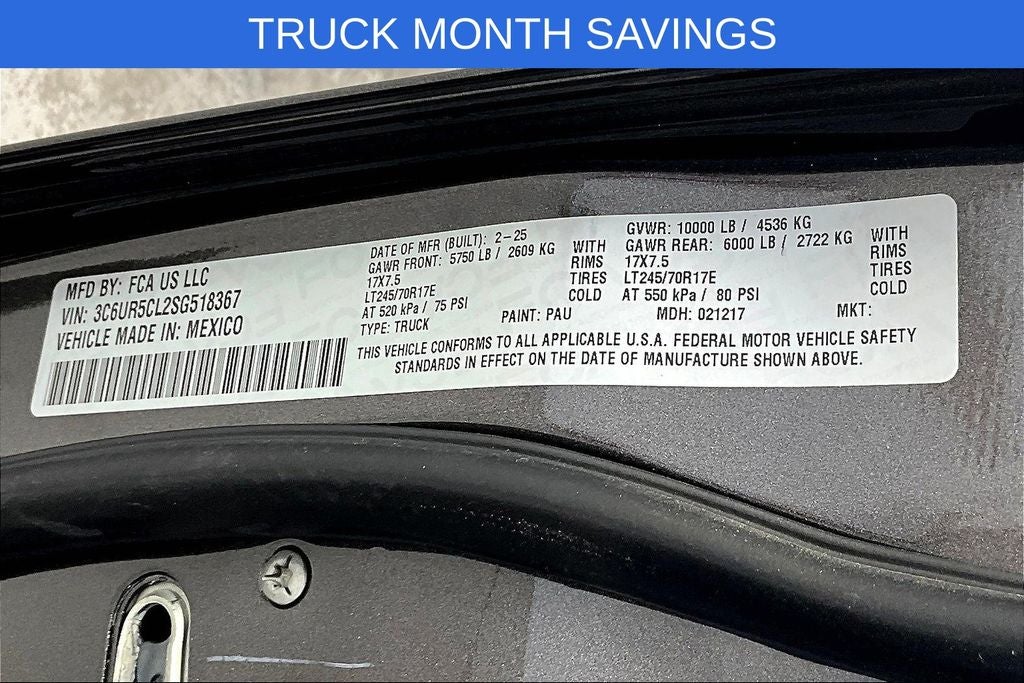 2025 RAM Ram 2500 RAM 2500 TRADESMAN CREW CAB 4X4 6'4' BOX