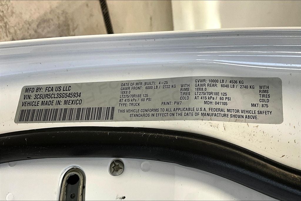 2025 RAM Ram 2500 RAM 2500 TRADESMAN CREW CAB 4X4 6'4' BOX