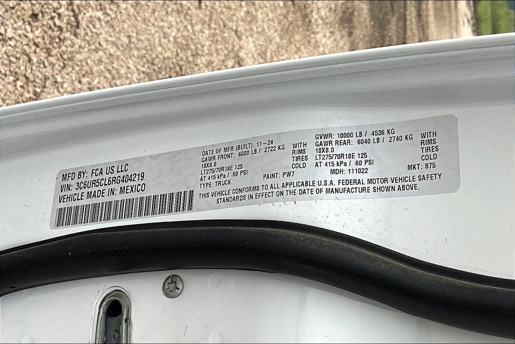 2024 RAM Ram 2500 RAM 2500 TRADESMAN CREW CAB 4X4 6'4' BOX