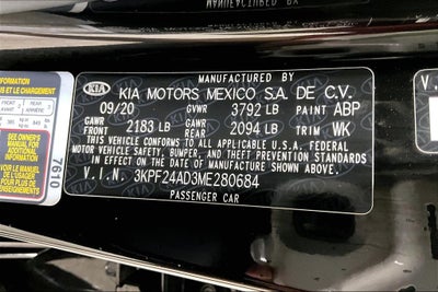 2021 Kia Forte LXS