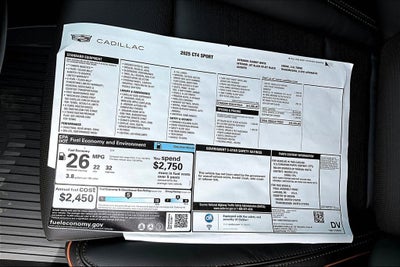 2025 Cadillac CT4 Sport