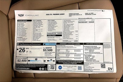 2026 Cadillac CT5 Premium Luxury