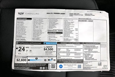 2026 Cadillac CT5 Premium Luxury