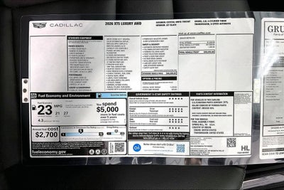 2026 Cadillac XT5 Luxury