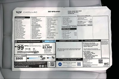 2027 Cadillac OPTIQ Sport