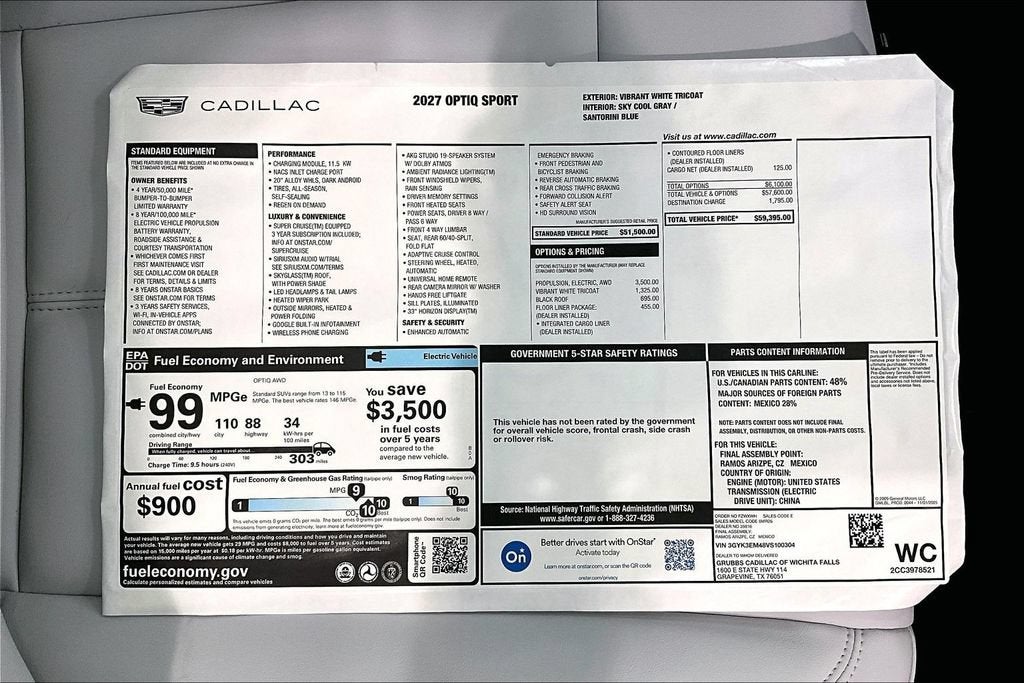 2027 Cadillac OPTIQ Sport