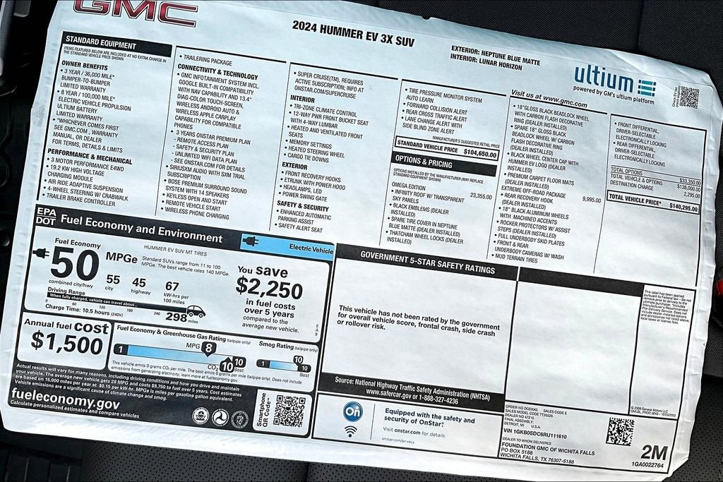 2024 GMC HUMMER EV SUV 3X OMEGA LIMITED EDITION