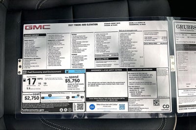 2027 GMC Yukon Elevation