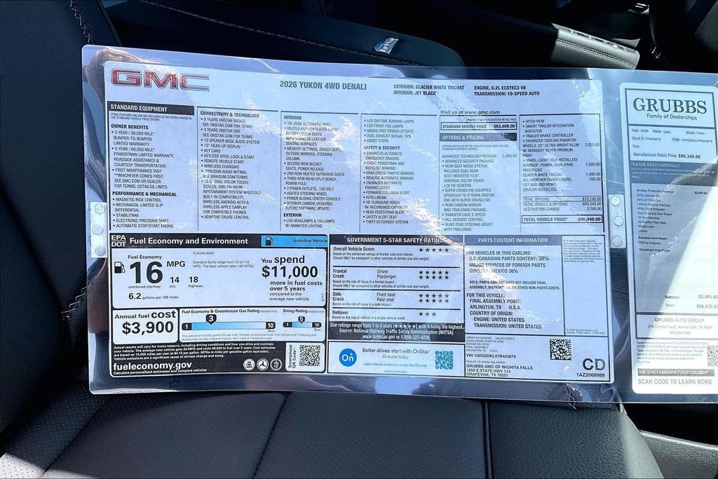 2026 GMC Yukon Denali