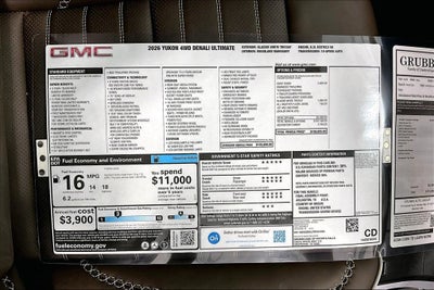 2026 GMC Yukon Denali Ultimate