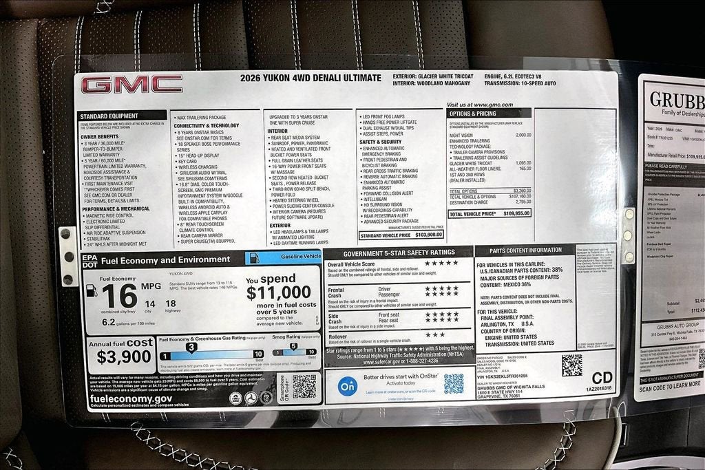 2026 GMC Yukon Denali Ultimate