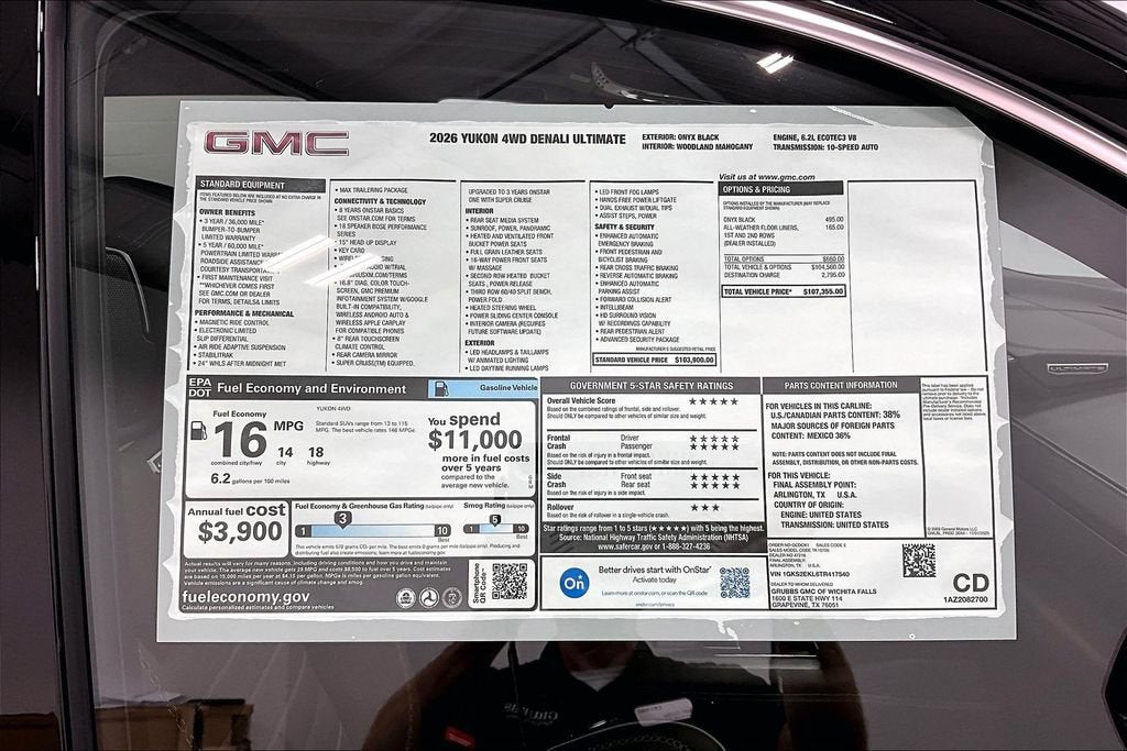 2026 GMC Yukon Denali Ultimate