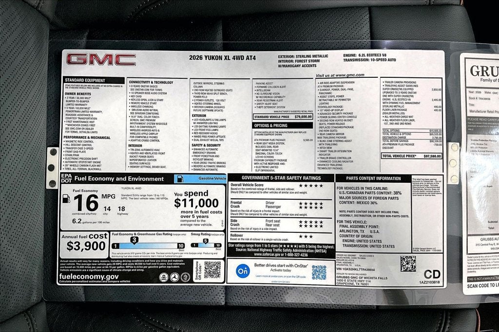 2026 GMC Yukon XL AT4