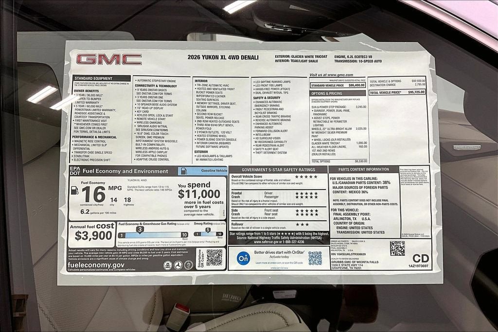 2026 GMC Yukon XL Denali