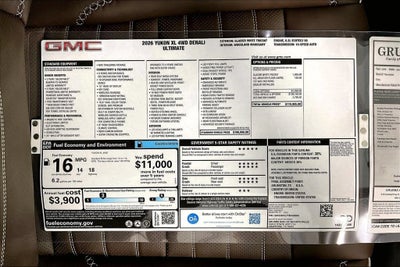 2026 GMC Yukon XL Denali Ultimate