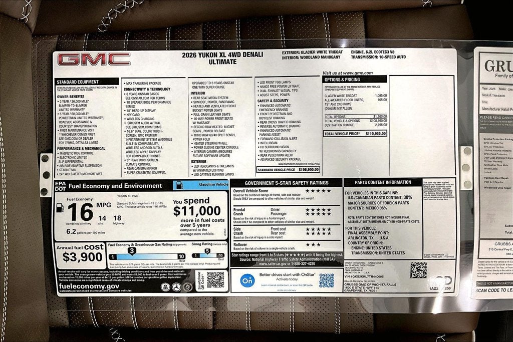 2026 GMC Yukon XL Denali Ultimate
