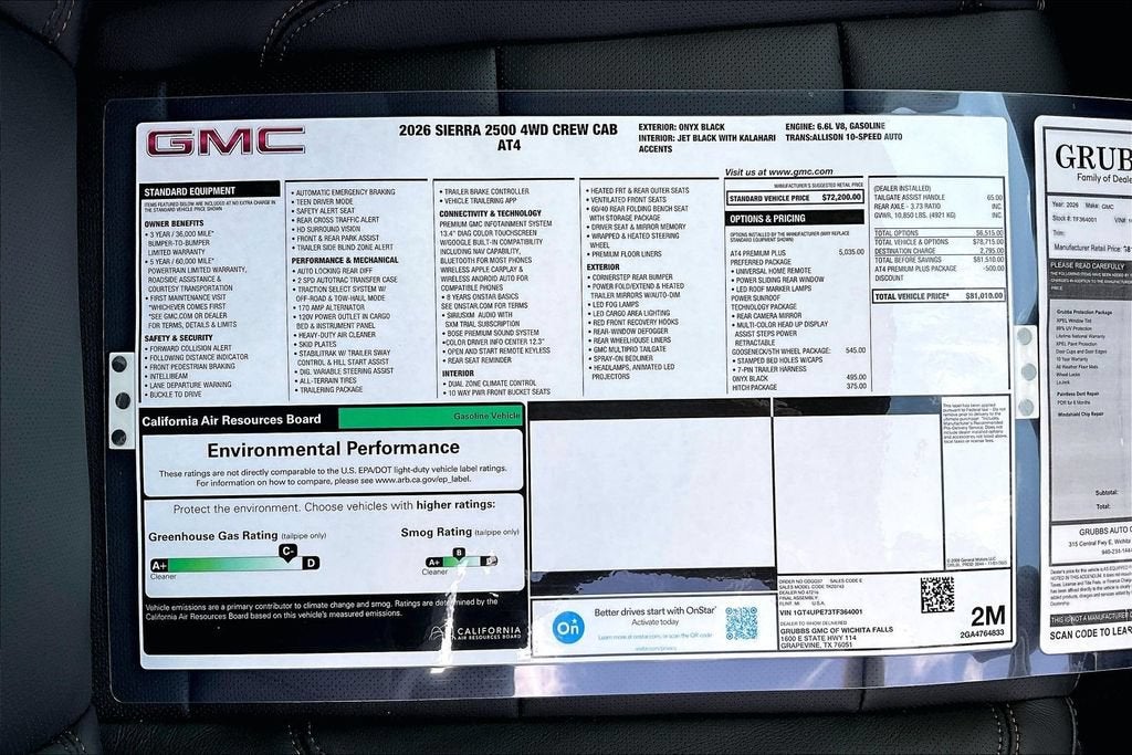 2026 GMC Sierra 2500 HD AT4