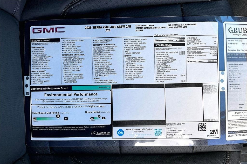 2026 GMC Sierra 2500 HD AT4