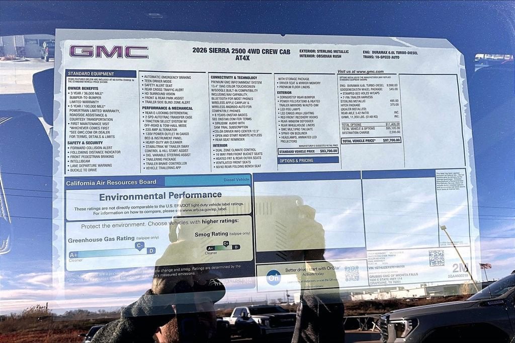 2026 GMC Sierra 2500 HD AT4X