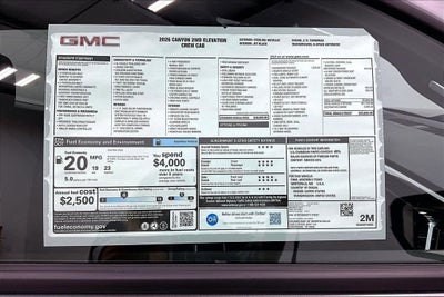 2026 GMC Canyon Elevation