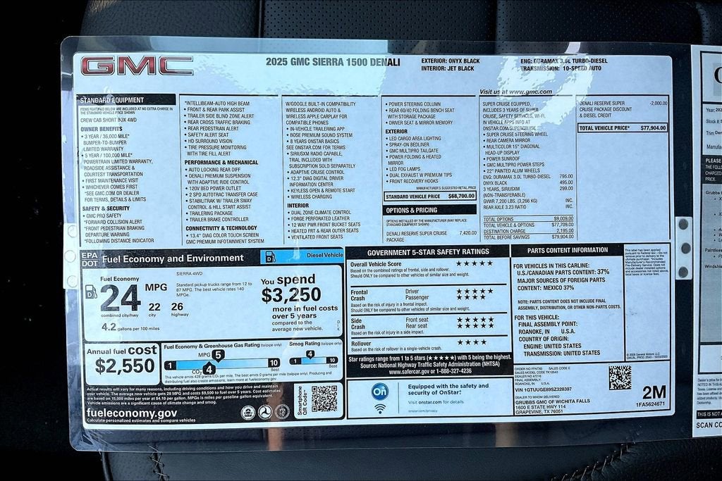 2025 GMC Sierra 1500 Denali