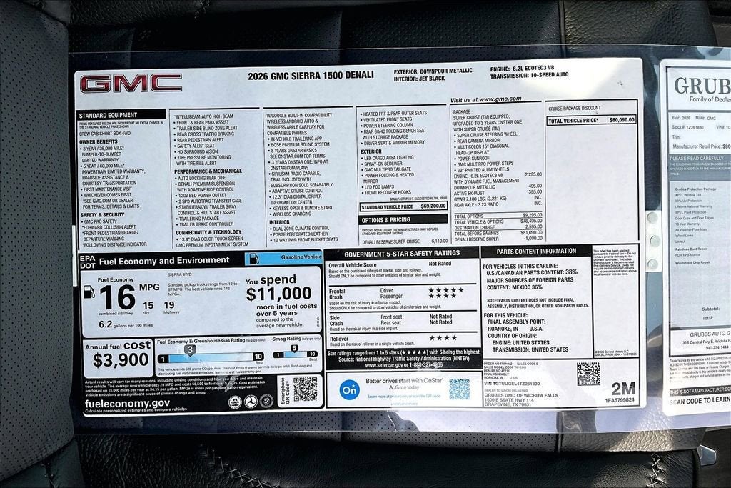 2026 GMC Sierra 1500 Denali