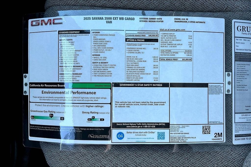 2025 GMC Savana Cargo Work Van